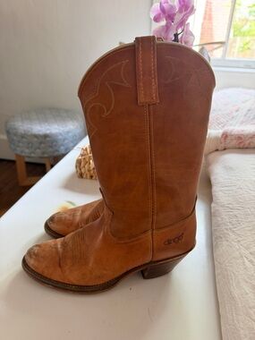 dingo Brown Leather Western Cowboy Boots